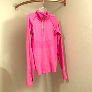 Actra Sportswear long sleeved half-zip hot pink ML